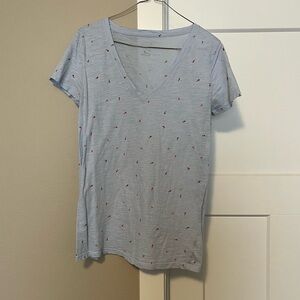 A New Day Fitted Blue Short Sleeve Tee